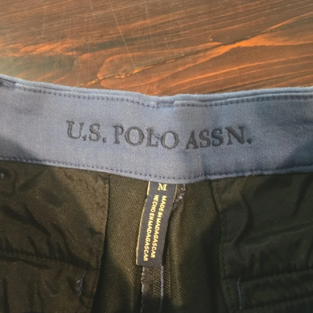 U.S. Polo Assn. Men's Stretch Twill Shorts - Blue - Size Medium
